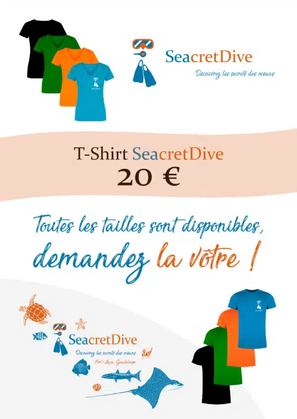 Magasin de plongée en Guadeloupe - t-shirt