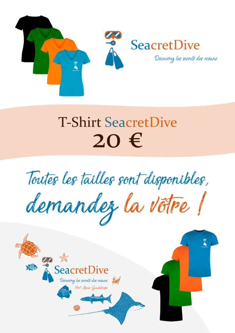 Magasin de plongée en Guadeloupe - t-shirt